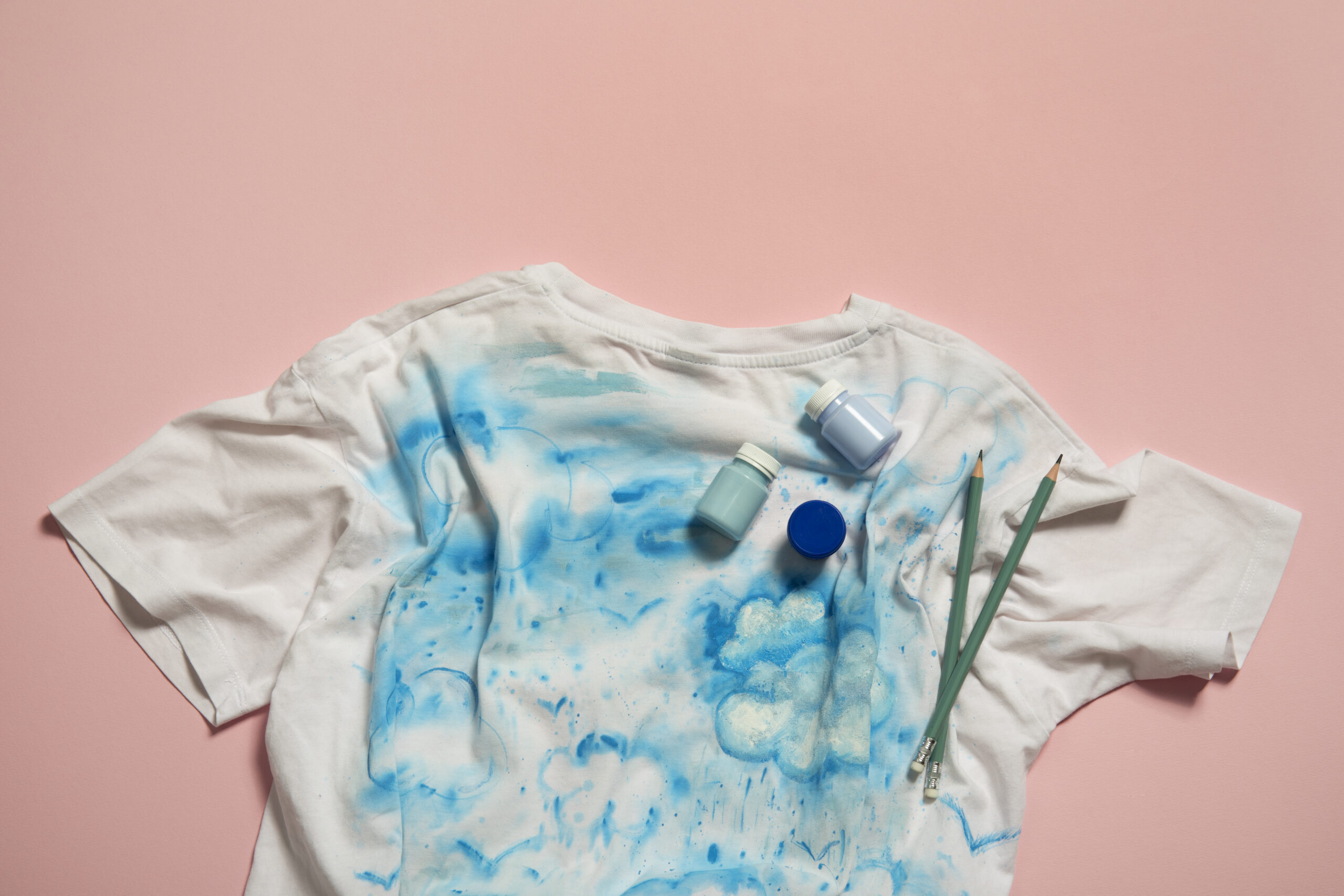 top view t shirt painting still life scaled