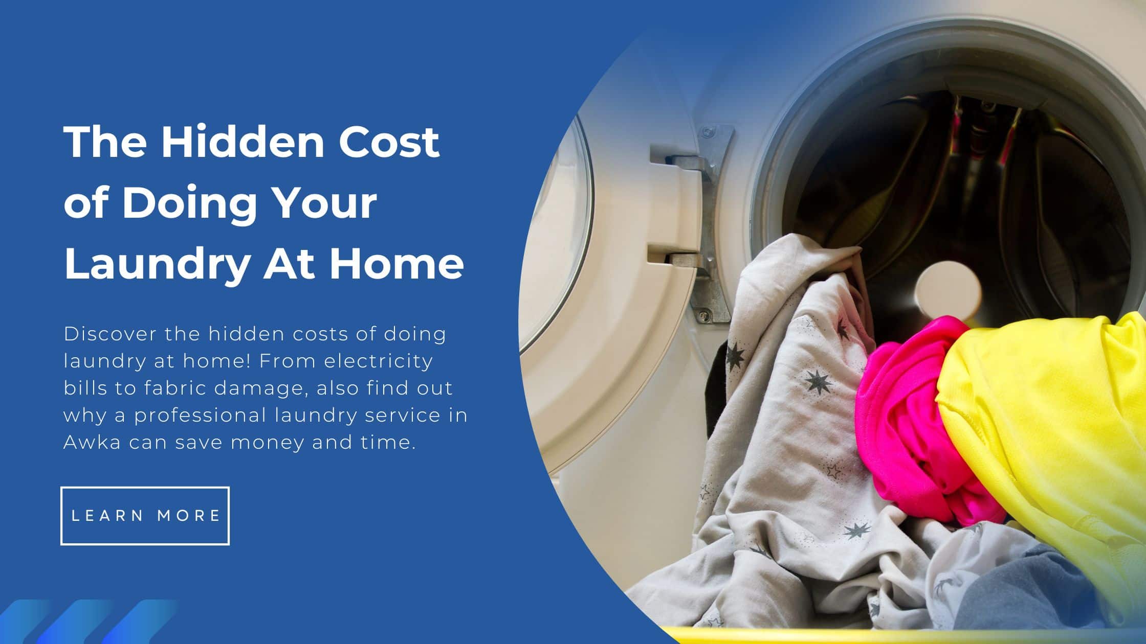 Hidden costs of doing laundry at home